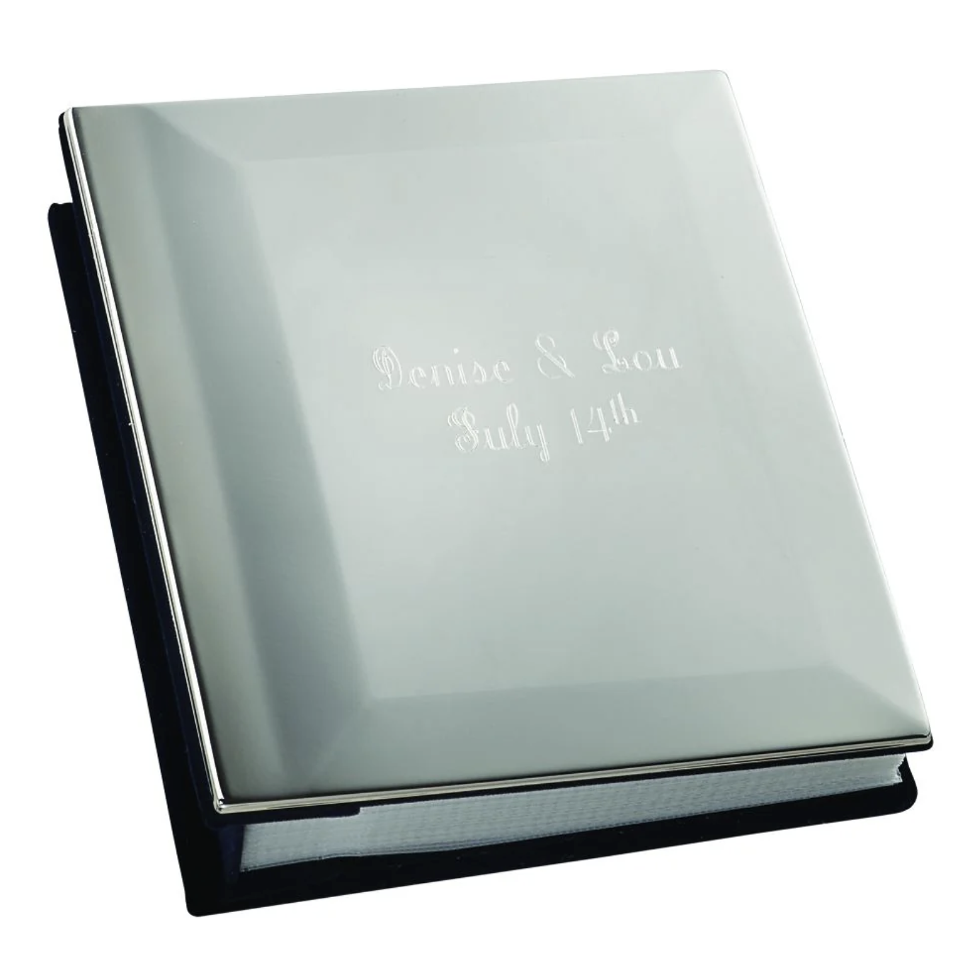 engraved cover photo album